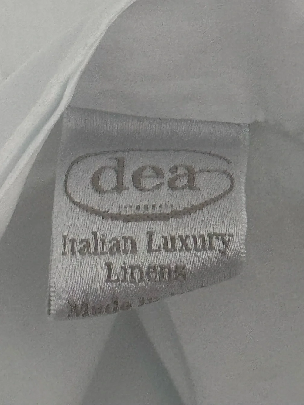 Dea Italian Luxury Linens Sinfonia Toscana Percale Duvet White Queen
